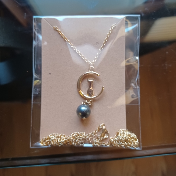 Cat and Moon Necklace - Picture 4 of 4